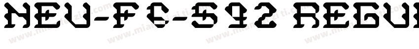 NEU-F6-S92 Regular字体转换